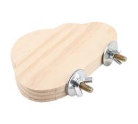 Solid Wood - Perch Square Decking Fitness Plaything, Feathered Companion Furniture | Budgerigar Canary Activity Rest Area, Cockatiel Flatboard Chewing Support for Indoor Aviary House