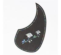 Solid Wood Pickguard Guitar Pickguard Accessories Guitar Decoration Inlaid With Color Shells Acoustic Guitar Pickguards