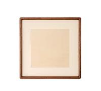 Solid Wood Picture Frame - Black Walnut Rounded Corner Square Photo For Photo And Picture(Walnut wood,20x20cm 8Inch)