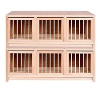 Solid Wood Pigeon Nest Box Kit for Bird Aviary, Multi-Space Bird Cage, Homing Pairing Pigeon Coop with Food Box