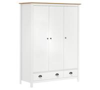 Solid Wood Pine 2-Door Wardrobe Hill 127x50x170cm Multi Colours vidaXL