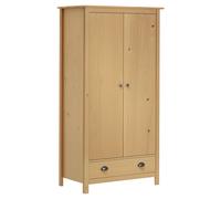 Solid Wood Pine 2-Door Wardrobe Hill 89x50x170cm Multi Colours vidaXL