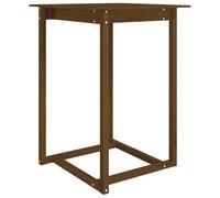 vidaXL Bar Table Honey Brown 80x80x110 cm Solid Wood Pine UK NEW
