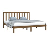 (honey brown, 200 x 200 cm) vidaXL Solid Wood Pine Bed Frame Bedstead Platform Bed Multi Colours/Sizes