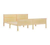 Solid Wood Pine Bed Frame Wooden Bedstead Base Multi Sizes/Colours vidaXL
