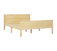 Solid Wood Pine Bed Frame Wooden Bedstead Base Multi Sizes/Colours vidaXL
