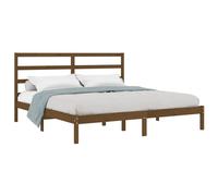 Solid Wood Pine Bed Frame Wooden Platform Bed Multi Colours Multi Sizes vidaXL