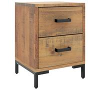 Solid Wood Pine Bedside Cabinets Bedroom Side Table Wooden Nightstand vidaXL