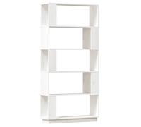 vidaXL Book Cabinet/Room Divider White 80x25x163.5 cm Solid Wood Pine