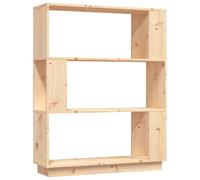 Solid Wood Pine Book Cabinet/Room Divider Rack Book Shelf Multi Colours vidaXL