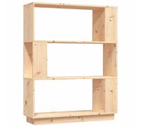 Solid Wood Pine Book Cabinet/Room Divider Rack Book Shelf Multi Colours vidaXL