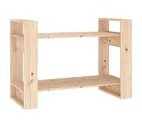 Solid Wood Pine Book Cabinet/Room Divider Storage Rack Multi Colours vidaXL