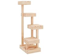 Solid Wood Pine Cat Tree 45.5x49x103 cm Wooden Activity Centre vidaXL