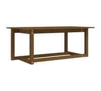 Vidaxl Coffee Table White 110X55X45 Cm Solid Wood Pine, White