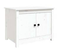 (White) vidaXL Solid Wood Pine Coffee Table Side Centre Accent End Table Multi Colours