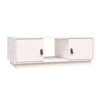 vidaXL Coffee Table White 100x50x35 cm Solid Wood Pine