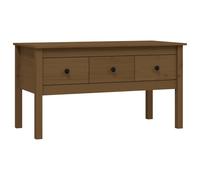 Vidaxl Coffee Table Honey Brown 102X49X55 Cm Solid Wood Pine, Brown