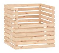 (White, 80 x 80 x 78 cm) vidaXL Solid Wood Pine Composter Multi Colours 100x100x102 cm/80x80x78 cm