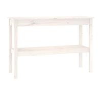 (White, 110 x 40 x 75 cm (L x W x H)) vidaXL Solid Wood Pine Console Table Multi Colours 110x40x75 cm/80x40x75 cm