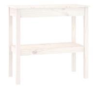 (White, 80 x 40 x 75 cm (L x W x H)) vidaXL Solid Wood Pine Console Table Multi Colours 110x40x75 cm/80x40x75 cm