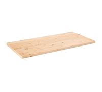 Solid Wood Pine Country Style Tabletop 110x55x2.5 cm Rectangular Desktop for Coffee or Dining