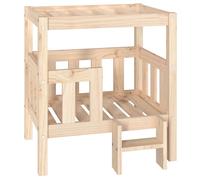 vidaXL Dog Bed 65.5x50.5x70 cm Solid Wood Pine