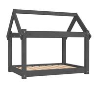 vidaXL Dog Bed Grey 81x60x70 cm Solid Wood Pine
