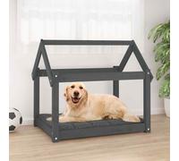 (grey, 81 x 60 x 70 cm) vidaXL Solid Wood Pine Dog Bed Wooden Pet Sofa Dog Couch Multi Colours/Sizes
