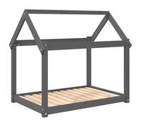 vidaXL Dog Bed Grey 101x70x90 cm Solid Wood Pine