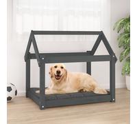 (grey, 81 x 60 x 70 cm) vidaXL Solid Wood Pine Dog Bed Wooden Pet Sofa Dog Couch Multi Colours/Sizes