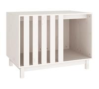 (White, 90 x 60 x 67 cm) vidaXL Solid Wood Pine Dog House Dog Cage Pet House Cabin Multi Colours/Sizes