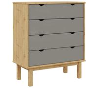 Solid Wood Pine Drawer Cabinet Wooden Storage File Drawer Multi Colours vidaXL