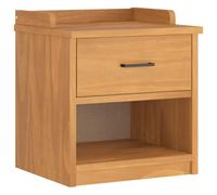 Solid Wood Pine Hallway Bench with Storage Shelf Rustic Shoe Rack Drawer for Entrance Space Hallway Bench SANDNES Wooden Pine Solid, 45x40x50 cm (Finish)