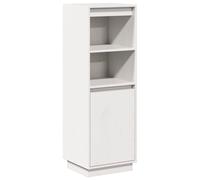 vidaXL Highboard White 37x34x110 cm Solid Wood Pine, White