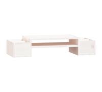 Solid Wood Pine Monitor Stand Multi Colours 100x27.5x15cm/70x27.5x15cm vidaXL