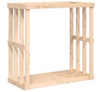 Solid Wood Pine Outdoor Log Holder Wooden Firewood Stand vidaXL