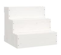 Solid Wood Pine Pet Stair Wooden Pet Ladder Dog Stair Multi Colours vidaXL