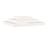 Solid Wood Pine Planter Raised Bed Multi Colours 110x110x27/80x80x27 cm vidaXL