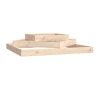 Solid Wood Pine Planter Raised Bed Multi Colours 112x112x27/83x83x27 cm vidaXL