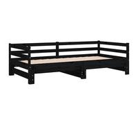 Solid Wood Pine Pull-out Day Bed Guest Sofa Bed Furniture Multi Colours vidaXL