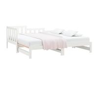 Vidaxl Pull-Out Day Bed Without Mattress White 2X(90X190) Cm