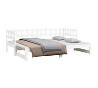 Solid Wood Pine Pull-out Day Bed Wooden Sofa Bed Multi Colours/Sizes vidaXL