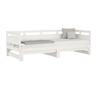 vidaXL Pull-out Day Bed without Mattress Solid Wood Pine 2x(90x190) cm