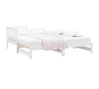 Solid Wood Pine Pull-out Day Bed Wooden Sofa Bed Multi Colours/Sizes vidaXL