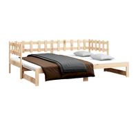 Solid Wood Pine Pull-out Day Bed Wooden Sofa Bed Multi Colours/Sizes vidaXL
