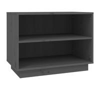 (grey) vidaXL Solid Wood Pine Shoe Cabinet Wooden Organiser Shoe Rack Multi Colours