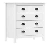 Vidaxl Sideboard Hill White 79X40X80 Cm Solid Pine Wood
