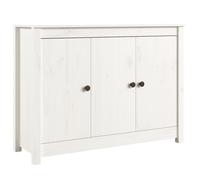 vidaXL Sideboard White 100x35x74 cm Solid Wood Pine