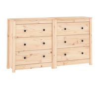 Solid Wood Pine Sideboard Side Cabinet Home Organiser Multi Colours vidaXL