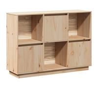 vidaXL Sideboard 110.5x35x80 cm Solid Wood Pine, Brown